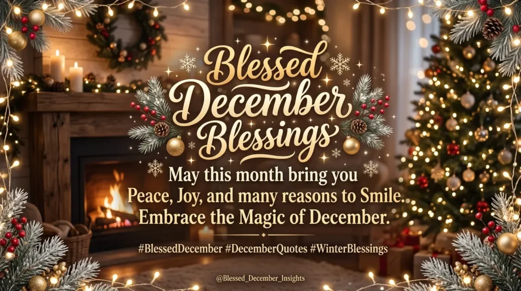 Blessed December Blessings Quotes