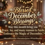 Blessed December Blessings Quotes