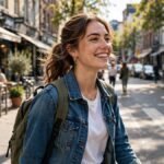 Confident young woman smiling in the city — confidence quotes